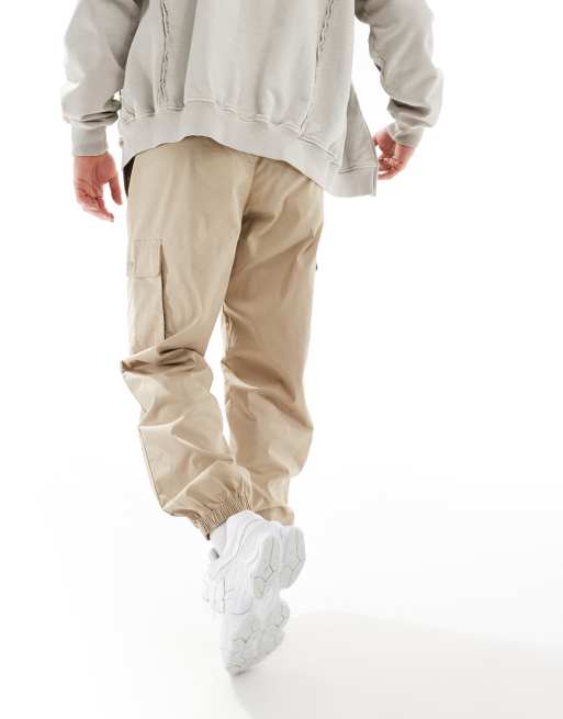 New Balance - VIP - Pantalon de jogging cargo en sergé - Beige, 2 de 5