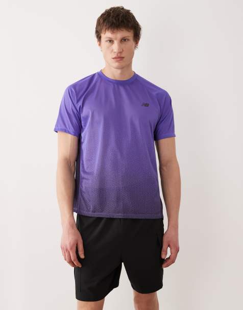 New Balance - Viz-tech - T-shirt de course - Violet - view 1