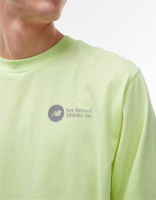 New Balance - Vortex - Neongul T-shirt med lange ærmer, 5 af 5
