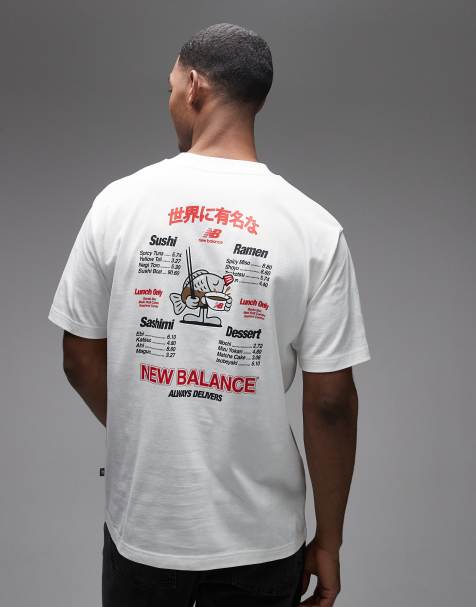 New Balance – Weißes T-Shirt mit Ramen-Grafik - view 1