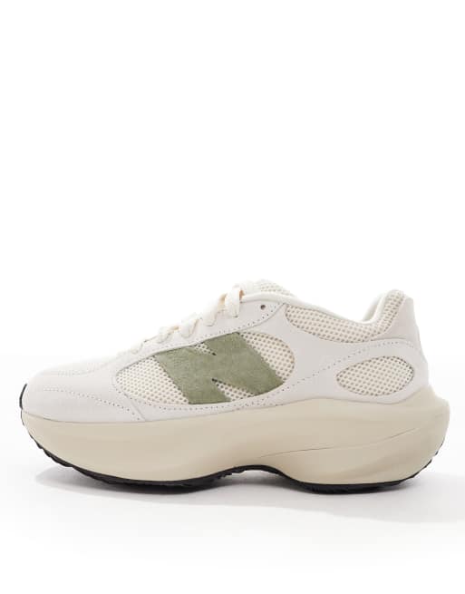New Balance WRPD sneakers in off white and olive green, 2 of 5
