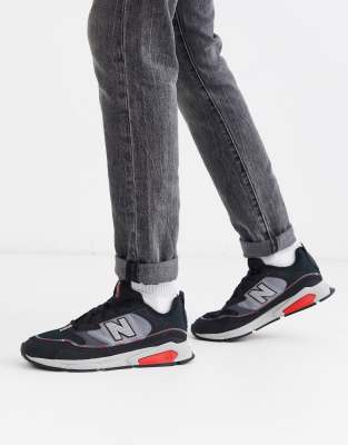 new balance x racer all black