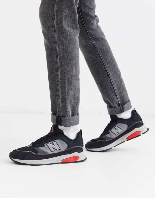 X racer store new balance black