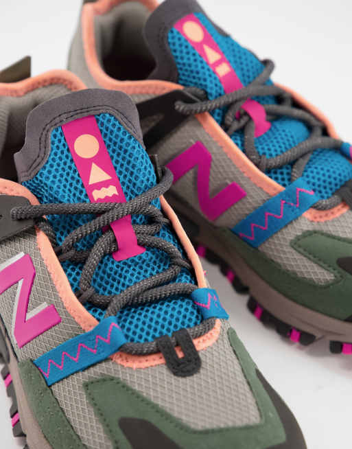 New Balance X Racer sneakers in gray and pink