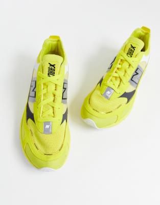 new balance x racer yellow men's