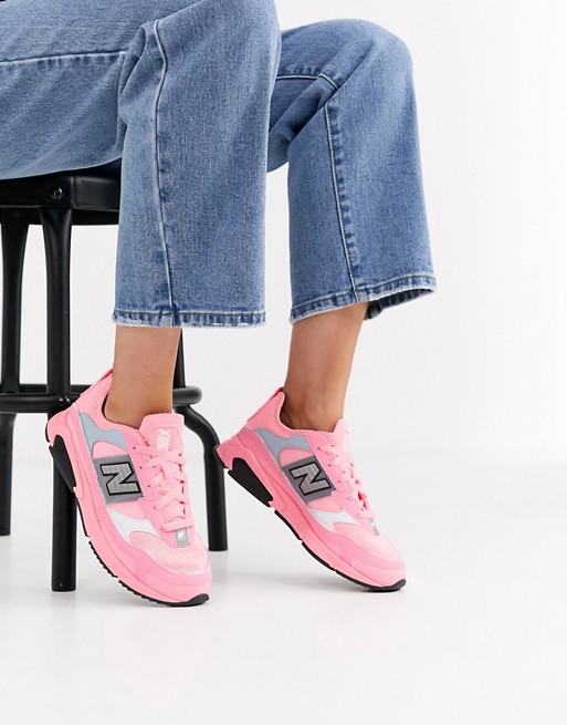 New Balance X-Racer trainers in neon pink