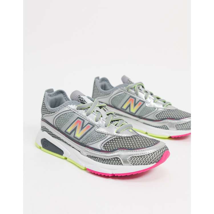 New balance wsxrchkb sneakers silver sale metallic