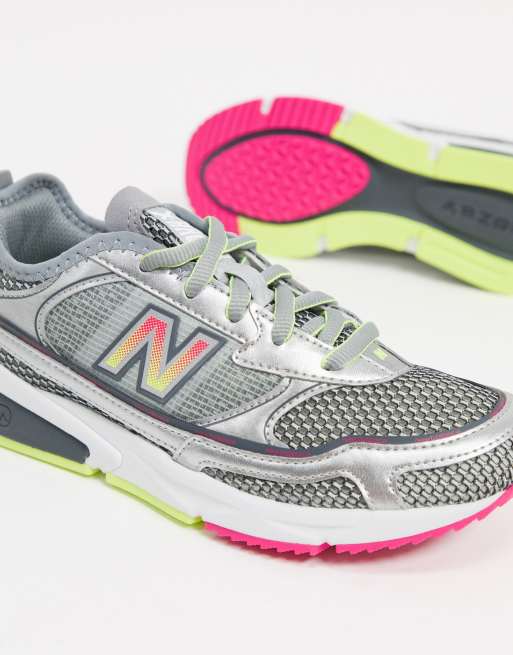 New balance 2025 x racer plateadas