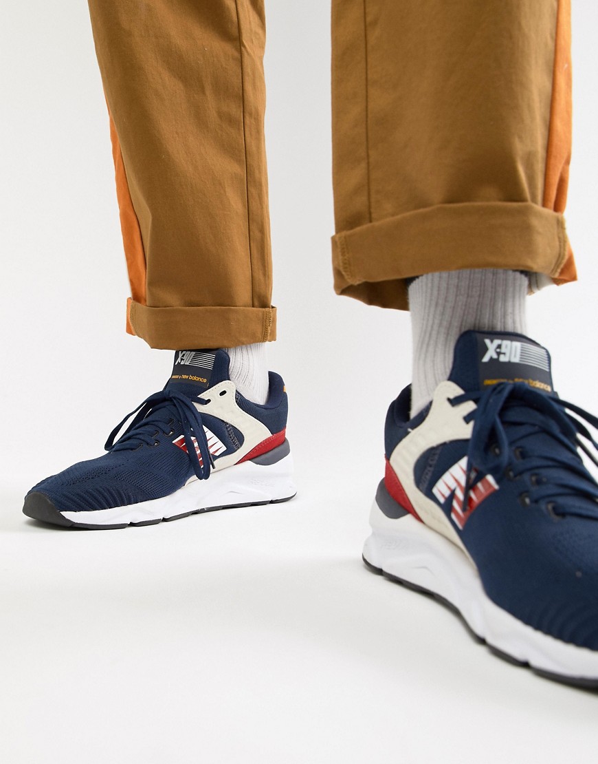 New Balance X90 trainers in navy MSX90PLA