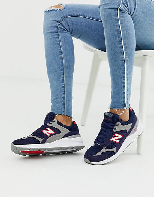 New Balance X90 trainers in navy