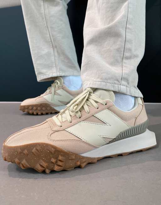 New Balance Cookie joggers in brown and beige