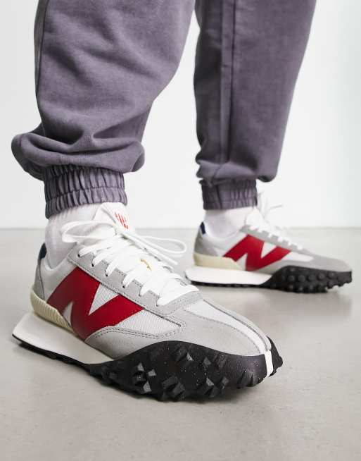 New balance grise store et rouge