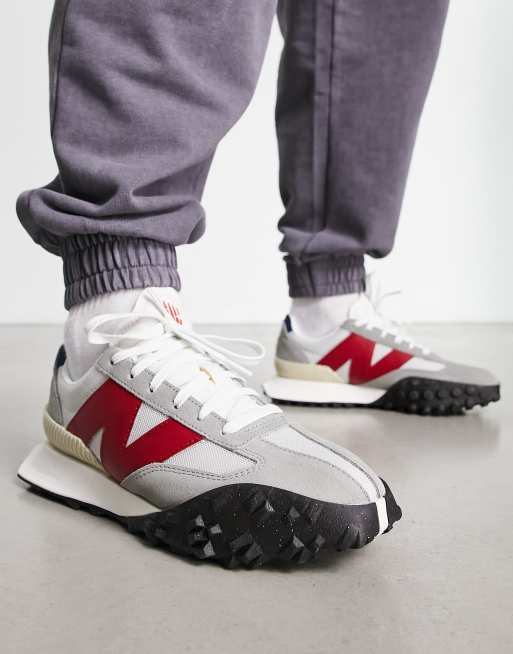 New Balance XC72 sneakers in grey and red