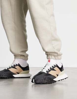 New Balance XC72 trainers in black and tan | The Hoxton Trend