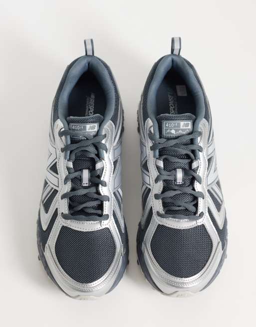 New Balance zapatillas de deporte en gris y plata, 3 de 5
