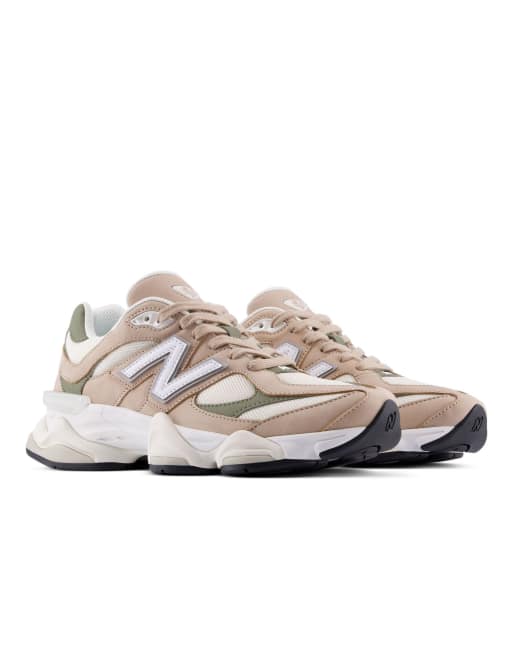New Balance - Zapatillas de deporte marrones y verdes 9060, 2 de 4