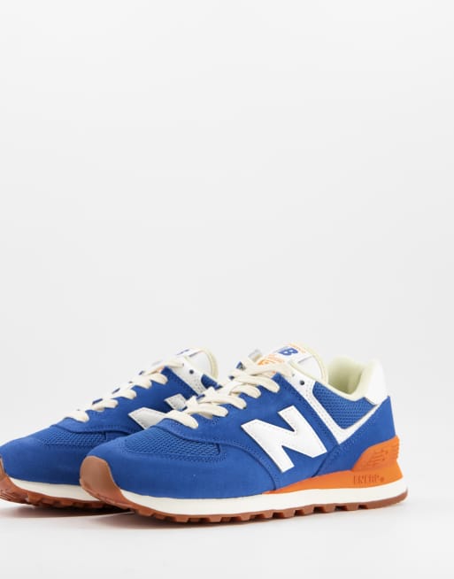 new balance blue womens 574 trainers