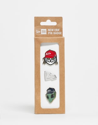 New Era New Era 3-pack hat pin gift set in silver