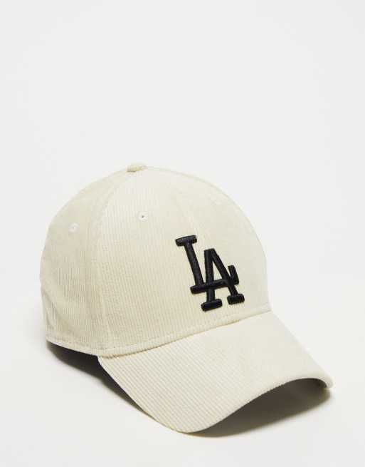 New Era - 39 Thirty LA Dodgers - Uniseks pet van corduroy in gebroken wit