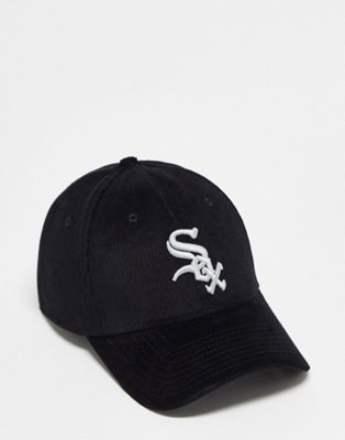 New Era 39Thirty Chicago White Sox unisex cord cap in black - ASOS Price Checker