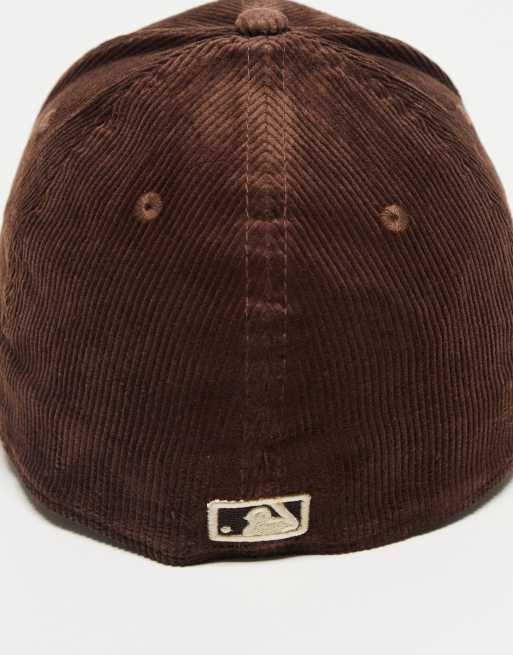 New Era – 39Thirty New York Yankees – Kappe aus Cord in Braun, 2 von 4
