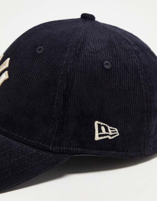 New Era 39Thirty New York Yankees unisex cord cap in navy, 2 of 4