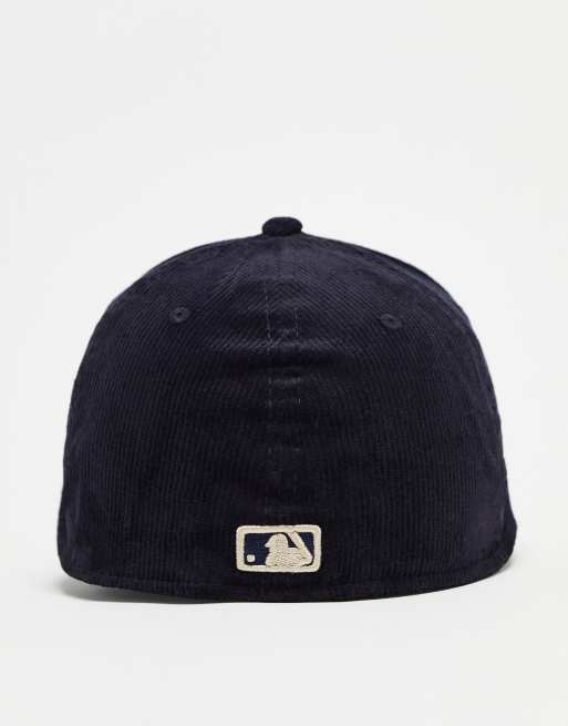 New Era 39Thirty New York Yankees unisex cord cap in navy, 4 of 4
