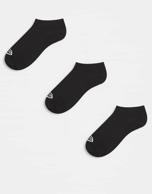 New Era – 3er-Pack Sneaker-Socken in Schwarz mit Logo