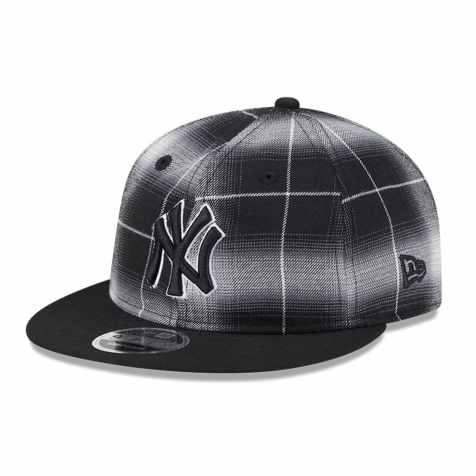 New Era - 9fifty - Casquette NY Yankees à carreaux écossais - Noir - view 1