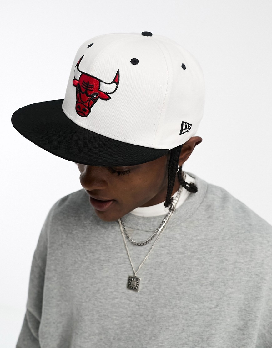 New Era 9fifty Chicago Bulls cap in white