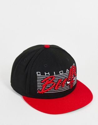 New Era 9Fifty Chicago Bulls wordmark snapback cap in black