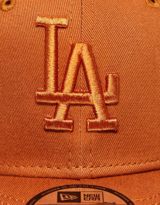 New Era - 9Fifty LA Dodgers - Cappellino con allacciatura snapback arancione bruciato, 3 di 4