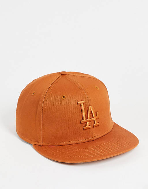 New Era - 9Fifty LA Dodgers - Cappellino con allacciatura snapback arancione bruciato