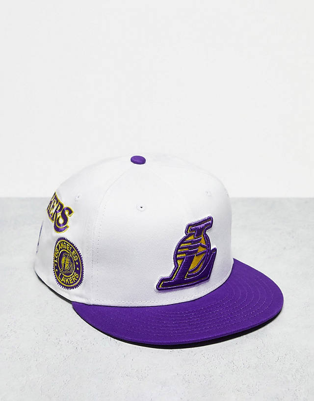 New Era - 9fifty la lakers all over patch cap in white