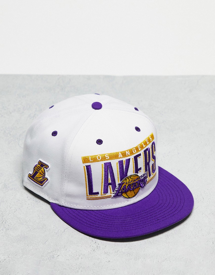 New Era 9Fifty LA Lakers retro cap in white