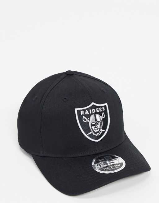 Las Vegas Raiders Satin 9FIFTY Snapback Hat, Black, NFL by New Era