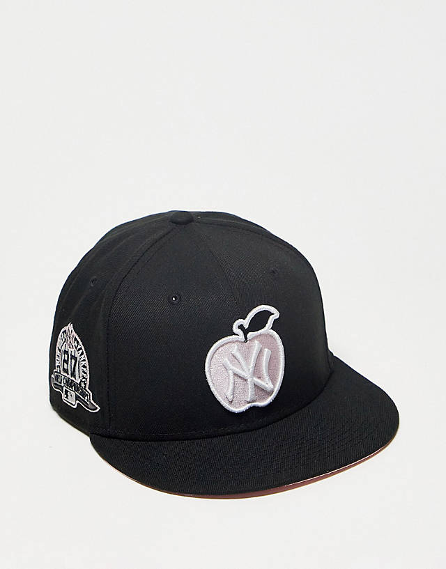 New Era - 9fifty new york yankees apple patch cap in black