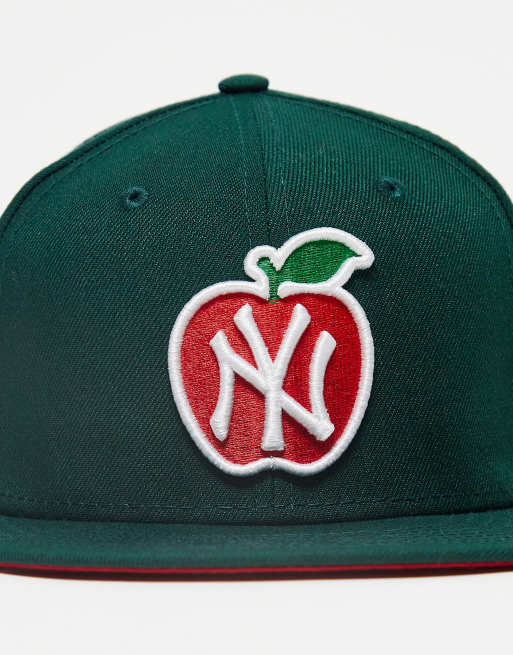New Era - 9Fifty - New York Yankees - Pet met appel-patch in groen, 3 van 4