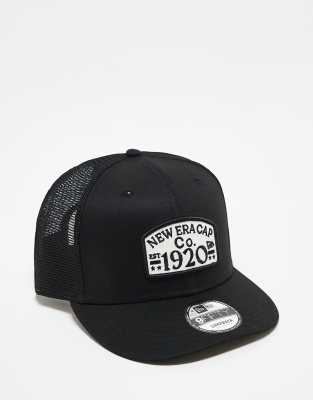 New Era - 9Fifty - Truckerkappe in Schwarz mit Logo