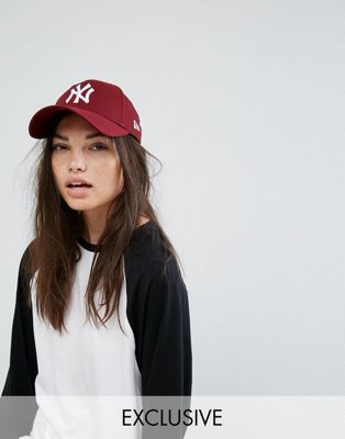 New Era - 9Forty Berry - Exclusieve pet met NY-logo-Rood
