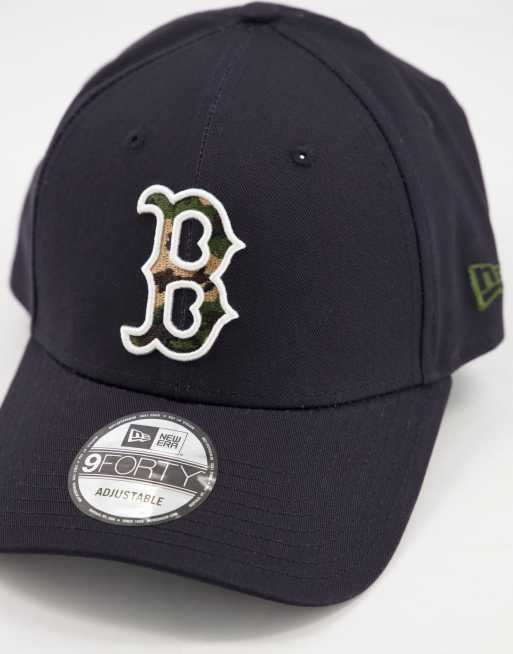 New Era MLB 9Forty Boston Red Sox adjustable cap in navy, ASOS