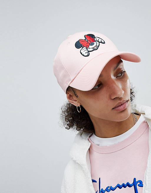 New Era 9Forty Cap with Minnie Mouse Logo in Pink