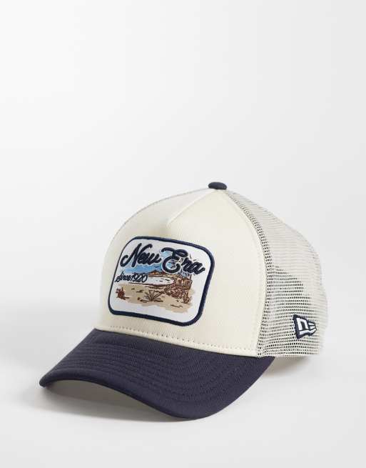 New Era - 9forty - Cappellino trucker con toppe multicolore