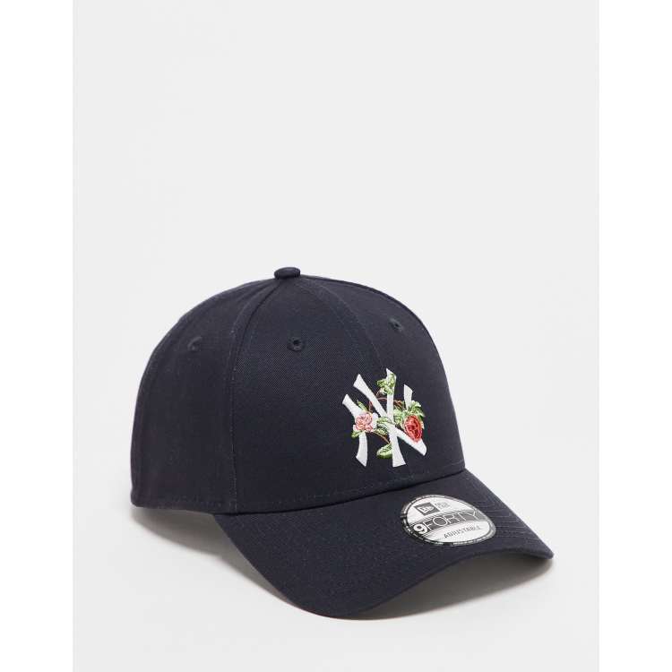 Casquette New York Fleurie – Noir, Ajustable, Unisexe, Occasion