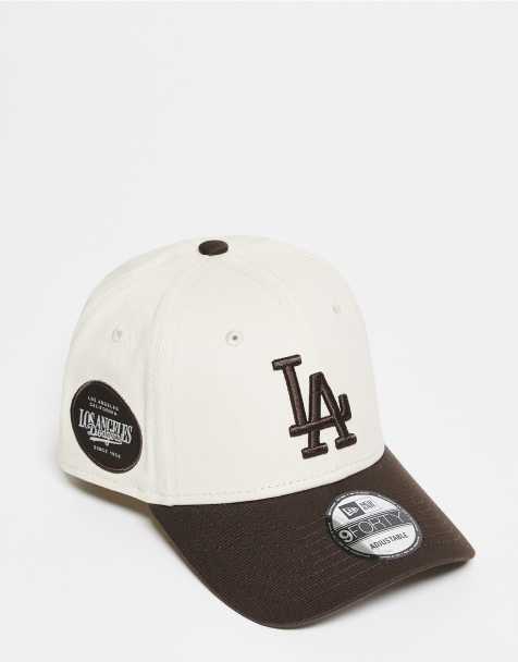 New Era - 9forty - Casquette LA Dodgers à visières contrastante marron - Beige - view 1