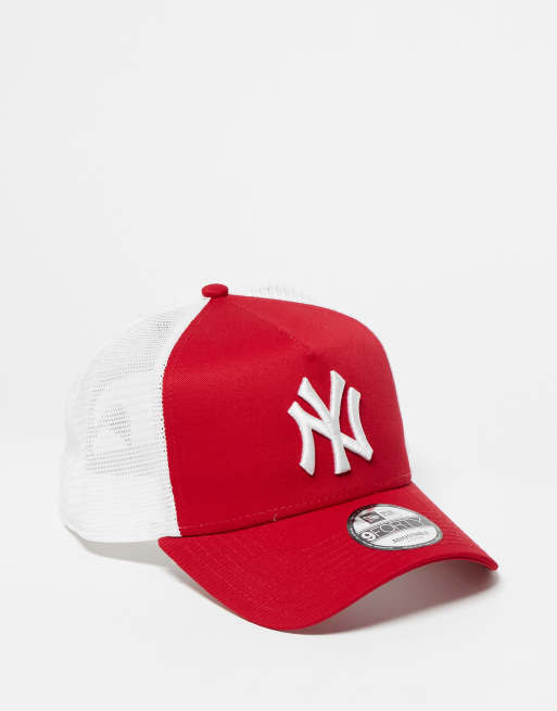 New Era - 9forty - Casquette style camionneur NY Yankees - Rouge