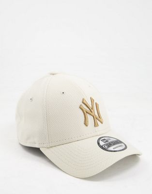 New Era 9Forty Diamond Era NY baseball cap in stone