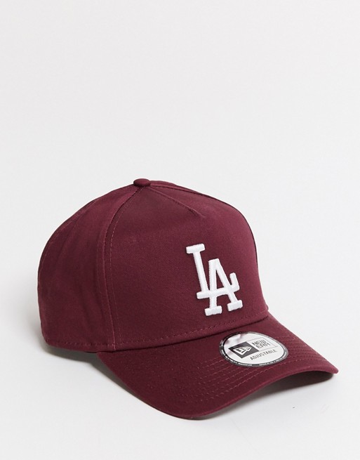 New Era 9forty dodgers cap in red