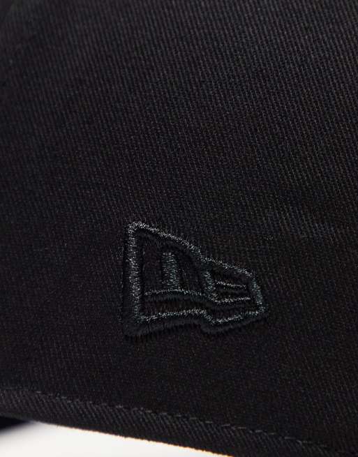 New Era - 9Forty - Gorra negra con logo en el mismo tono de los NY Yankees, 3 de 4