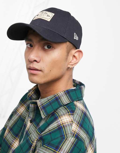 New era 9forty heritage baseball cap in navy Clearance